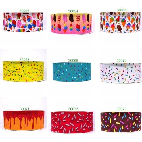 Free shipping 10 yards cartoon printed grosgrain ribbon 30053