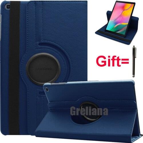 Case for Samsung Galaxy Tab S6 Lite 10.4 2020 SM-P610 SM-P615 360 Degree Rotating Leather Smart Sleep Auto Awake Cover Funda+Pen