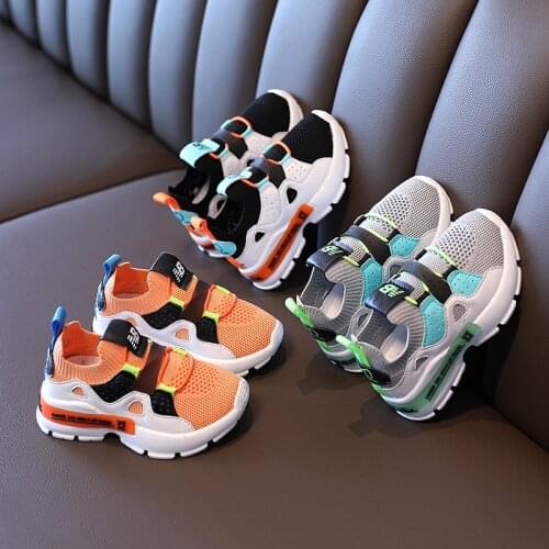 Childrens Non-slip Sports Shoes Four Seasons New Autumn Fashion Mesh Running Shoes Boys And Girls Breathable Kids Shoes