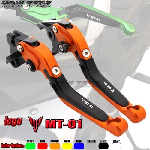 For YAMAHA MT01 MT 01 2004-2009 2008 2007 Motorcycle Folding Extendable CNC Moto Adjustable Clutch Brake Levers