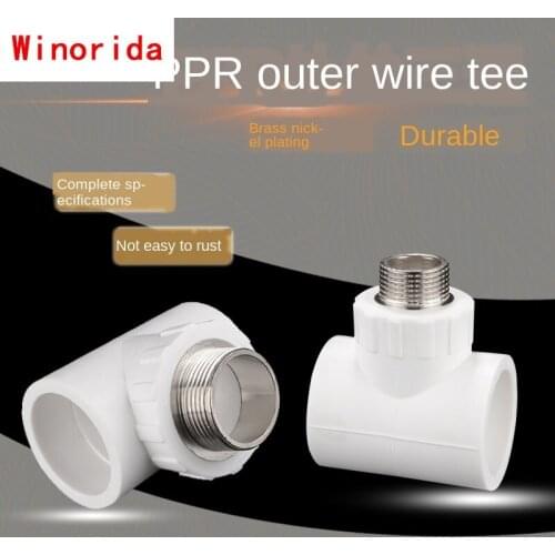 Pipe Fittings 20/25/32/40PPR Outer Wire Teeth Tee Reducer Reducer 1/2 IN 3/4 IN 1 1Nppr Fittings