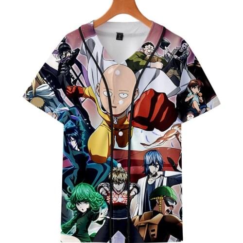 Cool 3D One Punch Man Season 2 Baseball T Shirts Summer men Short Sleeve 3D Tee ShirtBrand Streetwear Hip Hop Anime boy TShirt