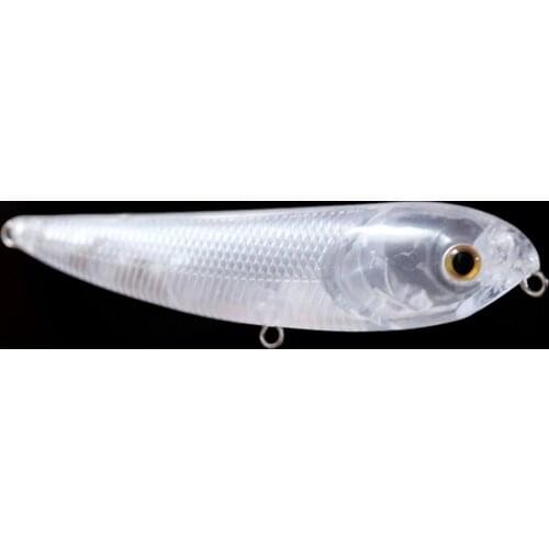 GYFISHING 20 Pcs Unpainted Fishing Topwater Floating Baits Sammy Blank Hard Pencil Poppers Lures 4"