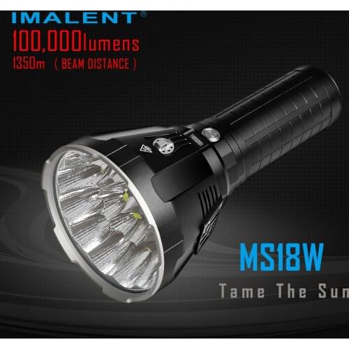 IMALENT MS18W Powerful Light Flashlight 100000LM 8files LED Rechargeable CREE XHP70.2 Searchlight Fishing Outdoor Defense Torch