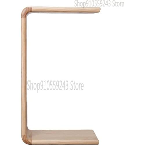 Customized Modern Simple Solid Wood Sofa C-shaped Side Table Small Apartment Seating Area Table Creative Mini Japanese-style Bay