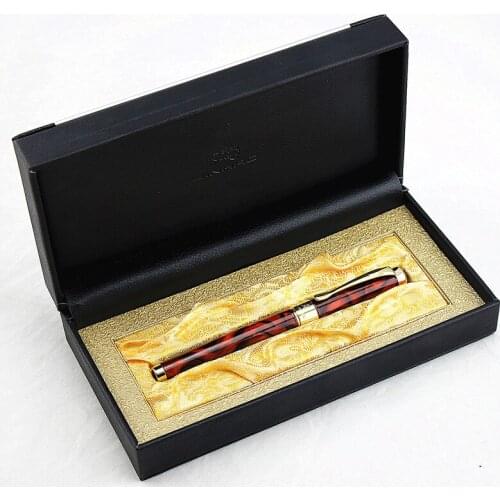 JINHAO 1200 metal Fountain Pen Medium Nib / Bent Nib with Converter Germany Imported Golden Clip Beautiful Writing Pen