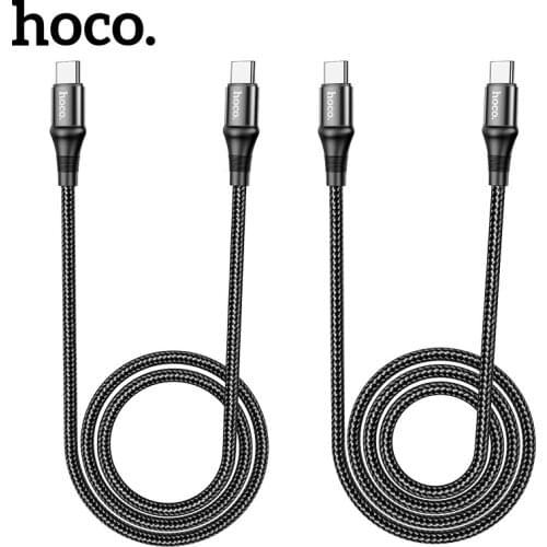 HOCO X50 Type-C to Type-C Cable 5A 100W PD Fast Charger for Macbook iPad Support Quick Charge For Samsung S20 Xiaomi 10 Pro 1m2m