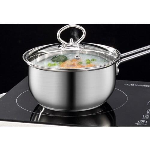 Milk Sauce Soup Pan Stock Pot Stockpot With Lid Non Stick Picnic Cookware
