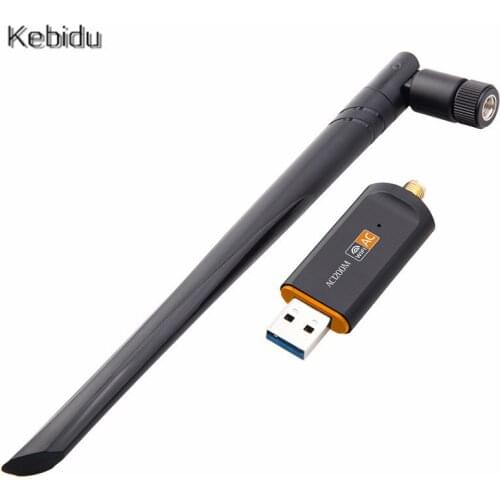 Kebidu 5ghz Usb Wireless Wifi Adapter 600mbps 802.11ac Usb Wi-Fi Receiver Adapter Network Card For Laptop Desktop