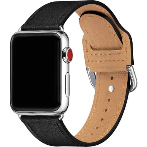 Leather straps for apple watch 5 44mm band Smart Watch correas for iwatch Series 3 4 watchband 42mm 40mm 38mm cinturino belt