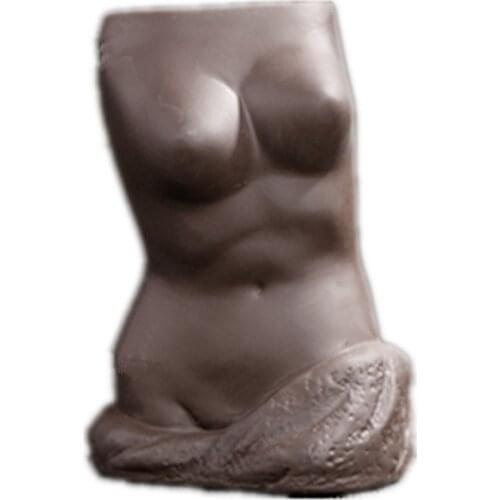 Creative Girl Body Vase Making Mould Cement Planter Concrete Flowerpot Making Handmade Epoxy Resin Craft Silicone Pot Molds