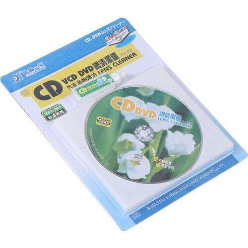Hot 1 Pc Cd Vcd DVD Player Lens Cleaner Dust Dirt Removal Cleaning Products Disc Repair Kit