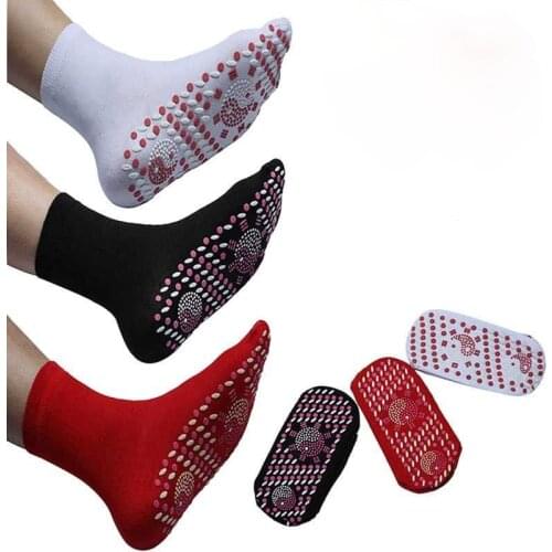 Magnetic Tourmaline Self-Heating Massager Socks Comfortable Winter Warm Sock Outdoor Sport Anti-Freezing Therapy Feet Cold Socks