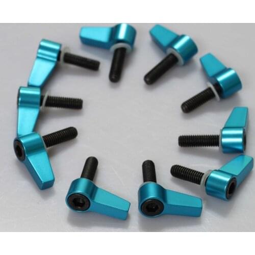 10x metal M6x20 Knob Thumb Screw L Shape Screw For 15mm Rod Rail Rig Clamp