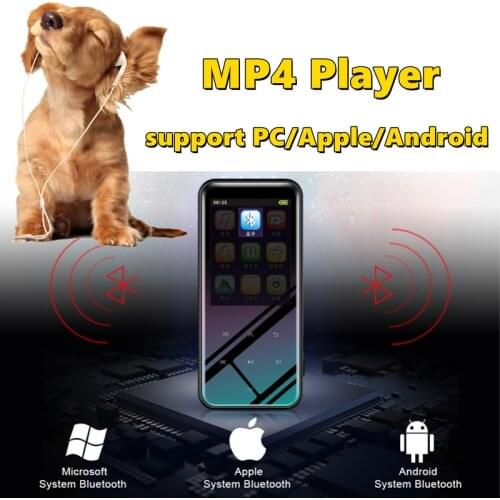 M15 MP3 MP4 Player Bluetooth 4-Inch Screen Touch Key Hi Fi Player Mini Portable Walkman With Radio FM Recording 4/8/16/32/64 GB