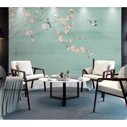 Papel de parede concise flowers and birds 3d wallpaper,living room tv wall bedroom wall papers home decor bar cafe mural