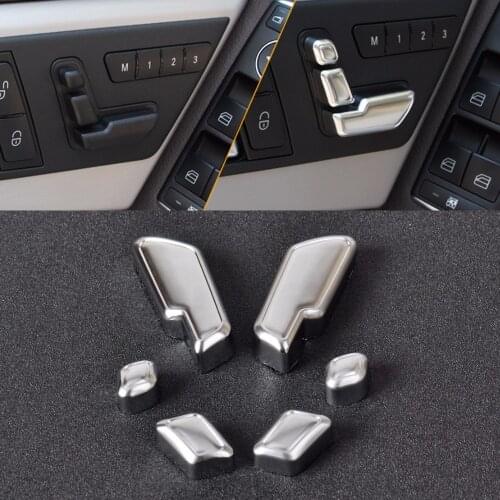 DWCX Tracking! New Chrome Door Seat Adjust Button Switch Cover Trim for Mercedes Benz E GL CLS Class W212 W218 X166