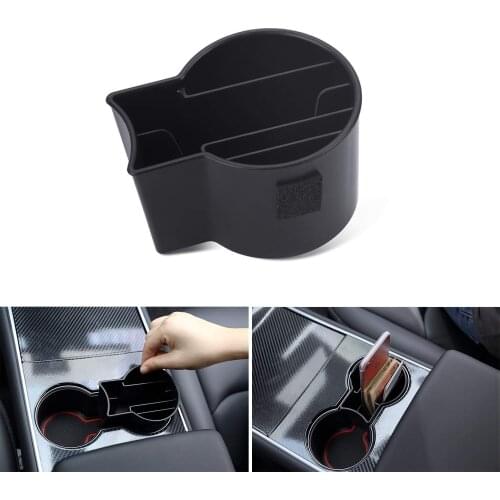 Cup Holder Storage for Tesla Model 3 All Model Holder Organizer for Phone Cards Coins Pens Car Accessories