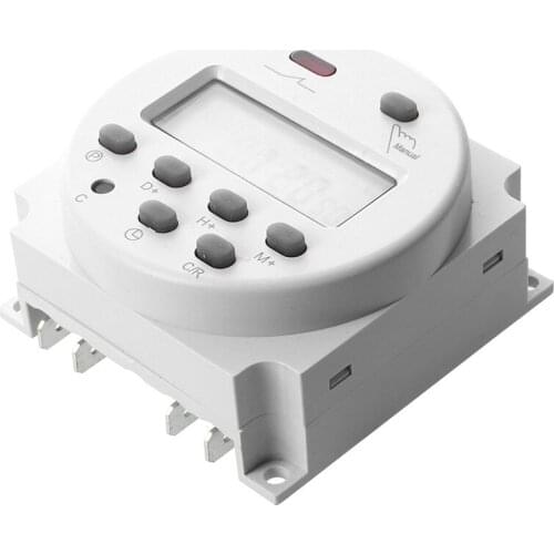 New LCD Digital Control Power Programmable Timer DC 12V 16A Time Relay Switch