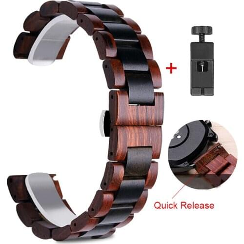 20MM 22MM Straps For Xiaomi Huami Amazfit GTR 42MM 47MM 2E/GTS 2 Smart Watch wooden Band Replace Strap For Amazfit Pace