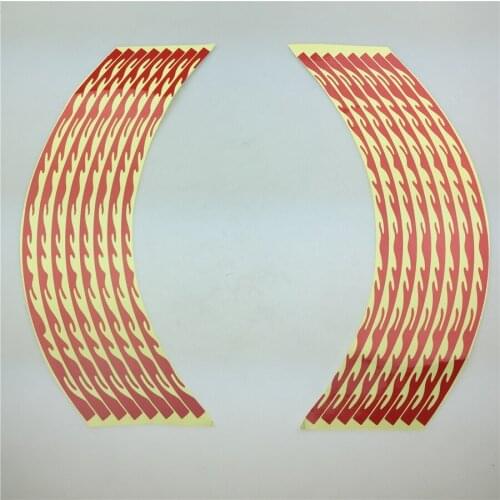 STARPAD Motorcycle wheel reflective stickers scooter reflective aperture 18 inch reflective red