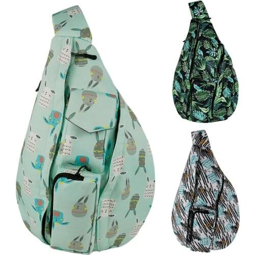 Outdoor Shoulder Bag Waterproof Rope Pouch Cotton Cross Body Sling Container Travel Sports Messenger Bag Climbing Diagonal Bag