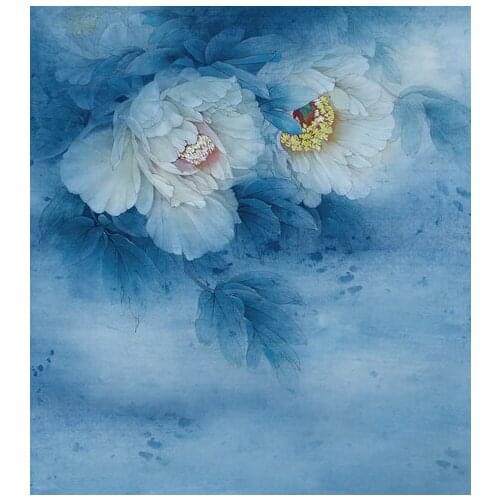 VinylBDS photography backdrops fundo fotografico newborn Children painting peony background