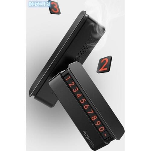 Upscale Drawer style Car Temporary Parking Card Aromatherapy 2 and 1 for Audi a4 a3 q5 q7 a5 b6 b8 a6 c5 b7 c6 a8 tt accessories