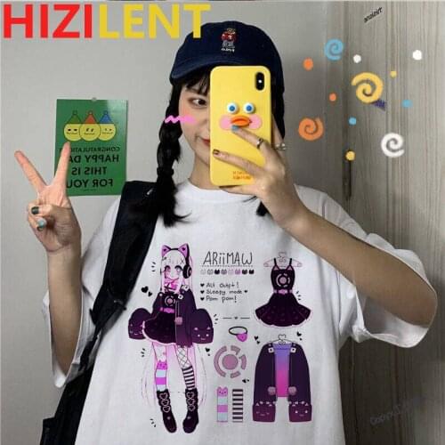 Apan Aesthetic Streetwear Harajuku pink fun kawaii casual tops Ulzzang vintage loose Summer women T-shirt Outfit Fashion Tops