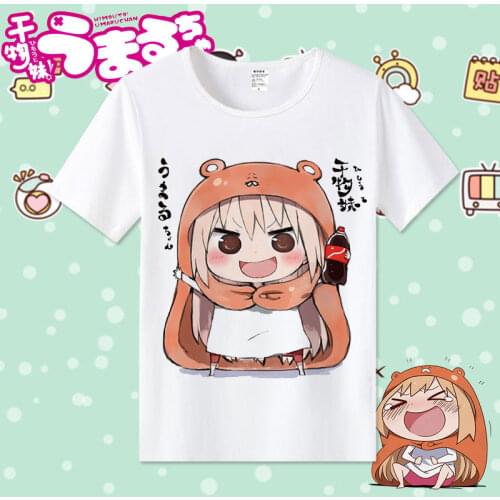 Japanese Anime Himouto! Umaru-chan Cosplay T Shirt Doma Umaru Cartoon Printed Summer T-Shirt Short Sleeves Top Tee Costume