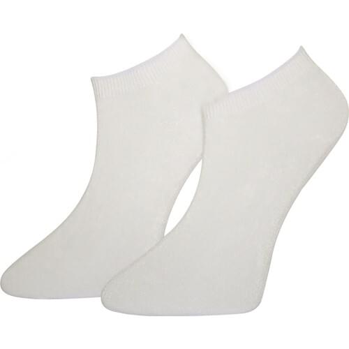 Adabella 6 Double White Women 'S Bamboo Seamless Socket Short Socks