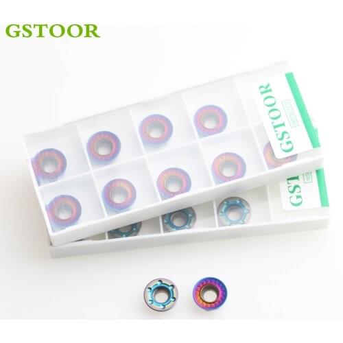 10PCS RPMT1003MO-TT RPMT10T3MOE-JS RPMT1204MO-TT RDMT1204MO-MQ SDMT120512-PH SDMT150512-PH GH55 Hardened Steel Milling Blades