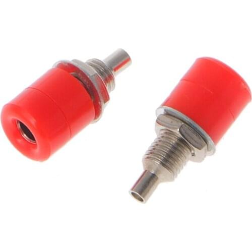 10 Pcs 5 Color 4mm Female Banana Plug Socket Connector Binding Post Audio Terminal