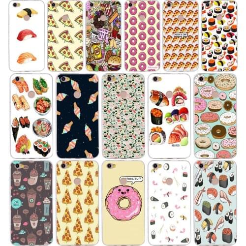 230H Pizza Donuts Sushi Hotdog Ice Cream French Silicone Soft Tpu Cover phone Case for xiaomi redmi 4a 6a 4x note 5a pro mi a1