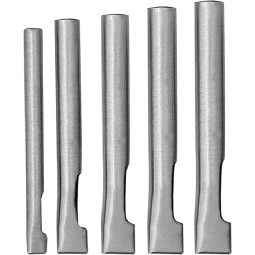 5pcs 6/7/8/9/10x3mm Diy Drilling Bit Leather Craft Puncher Flat Hole Punch Maker Cutter Chisel Tool Set