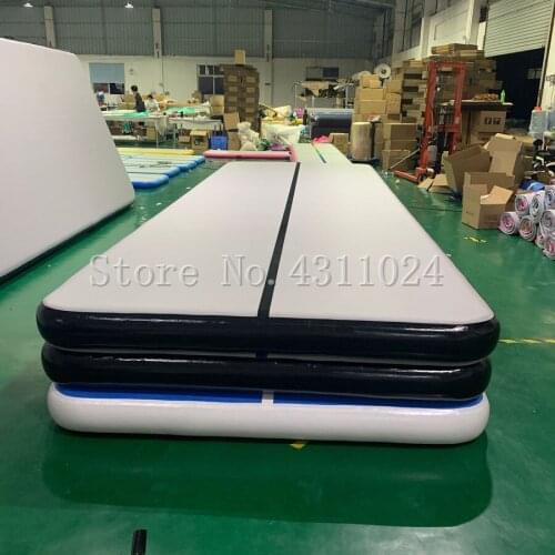 Promotion!10x2x0.2m Inflatable Gymnastics Mat Air Track Tumbling Mat Inflatable Gymnastics Airtrack For Training With a Pump