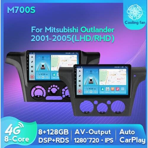 Ram 6G+128GB Carplay 4G Net For MItsubishi Airtrek Outlander 2001-2005 Android 10 Car Radio Multimedia Video Player Navi GPS SWC