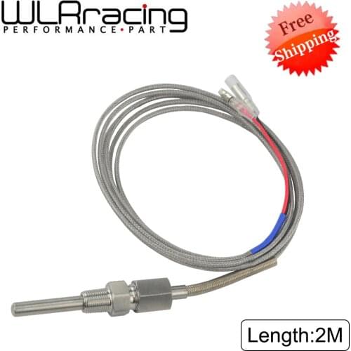 Exhaust gas Temp sensor 2m EGT K Type Thermocouple Probe Exhaust Temperature Sensors Threads Exhaust Temp Sensor WLR-CGQ01