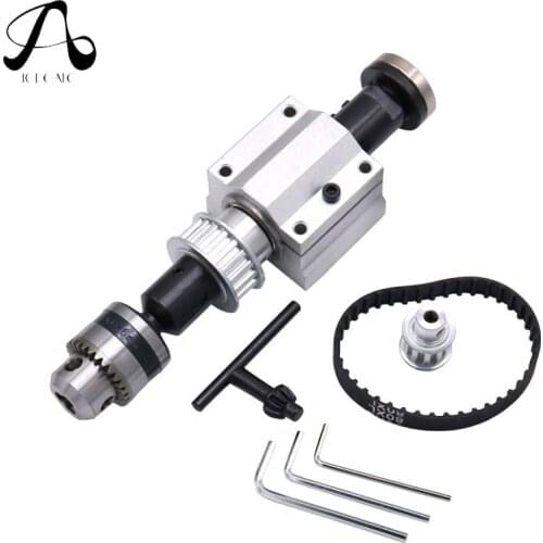 DIY Woodworking Cutting Grinding Spindle Trimming Belt B10/B12/B16 Drill Chuck Set Small Lathe Accessories for Table Saw