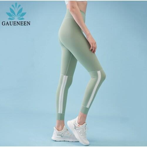 GAUENEEN Energy Seamless Leggings Striped High Waist Yoga Pants Push Up Gym Leggings Workout Running Sport Woman Tights Leggins