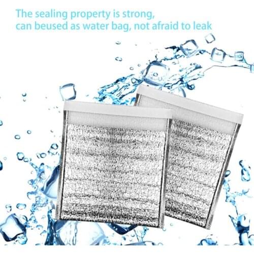Aluminum Foil Insulation Bag Lunch Cooler Bag Folding Refrigerated Ice Bag Drink Carrier Insulated Bags Food Delivery Storag Bag