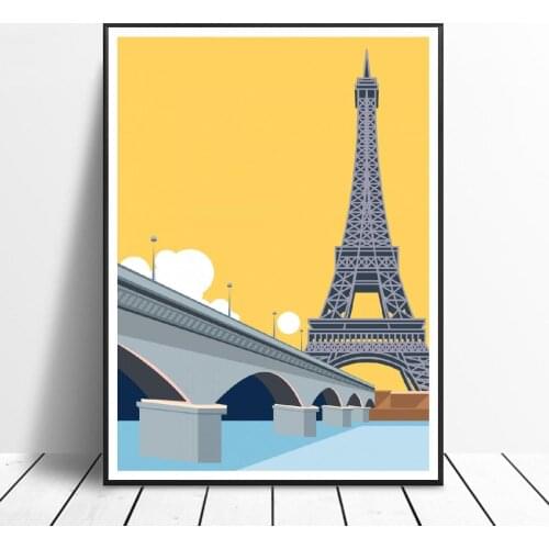 Eiffel Tower Canvas Painting Wall Art Pictures Prints Home Decor Wall Poster Decoration For Living Room