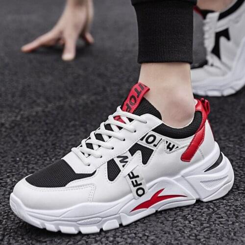 2020 new breathable sneakers mens trend mens shoes thick-soled old shoes running shoes travel trendy shoes