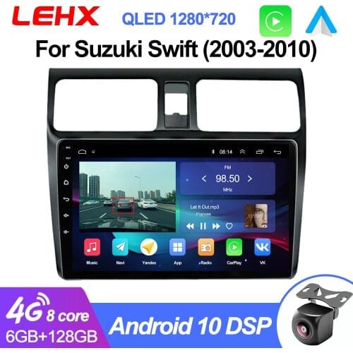 LEHX 4G DSP Android 9.0 2 Din DVD audio Rsd Car Radio Multimedia Video Players with Screen For Suzuki Swift 2005 2006 2007-2010