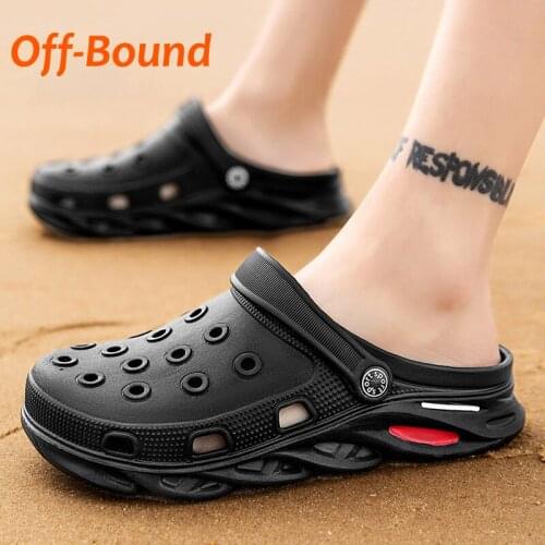 Summer Men Women Slippers Outdoor Clogs Garden Shoes Beach Sandals Mules Casual Massage Home Slides Bathroom Loafers Flip Flops