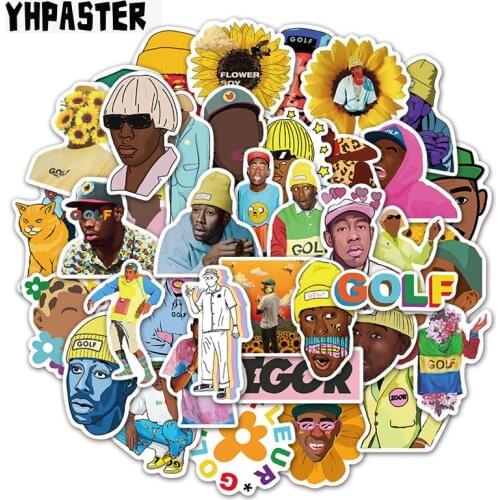 10/30/50Pcs Rapper Tyler The Creator Stickers For Laptop Skateboard Luggage Refrigerator Notebook Helmet Guitar Phone Snowbord