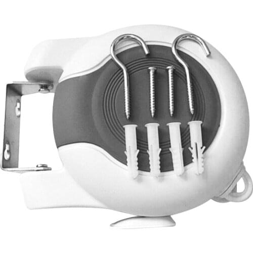 13M Double Line Wall Hanger Retractable Clothesline Indoor Clothes Dryer Drying Rack can CSV