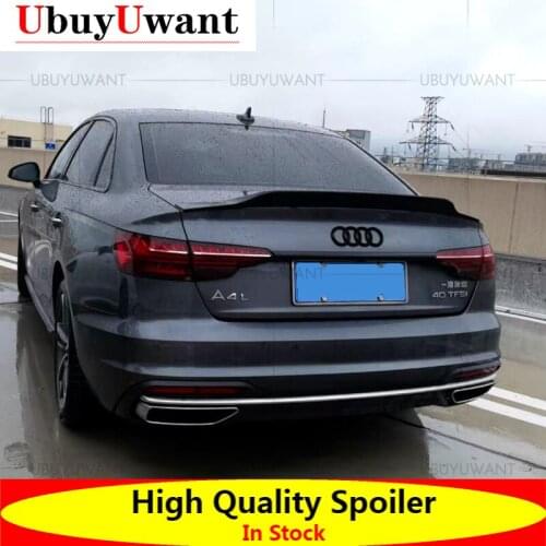 UBUYUWANT ABS Unpainted Painted Exterior Rear Spoiler Tail Trunk Boot Wing Decoration Car Styling For Audi New A4 B9 2017 - 2021