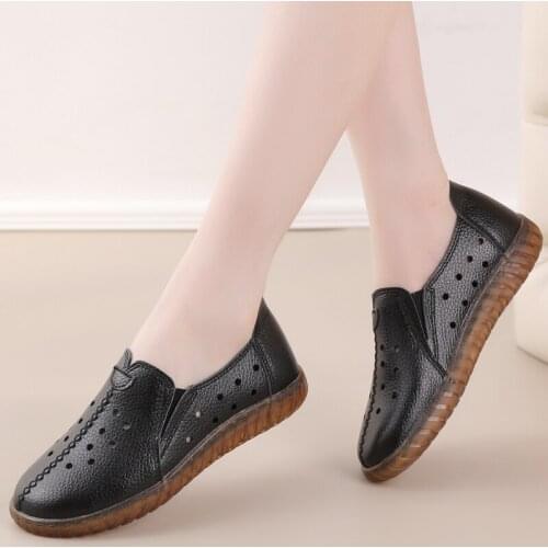 CAGILKZEL 2021 autumn new moccasin shoes ladies flat shoes ladies loafers leather womens shoes non-slip ballet women