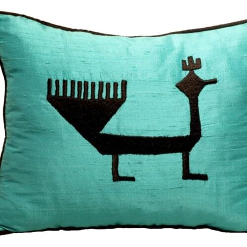 Cushion Home Decor 100 Silk Ornamental Handmade Embroidered Design Award Winner Turkey Anatolian Motifs Decoration Pillow